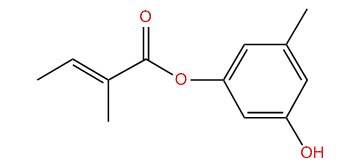 Orcinyl (Z)-2-methyl-2-butenoate